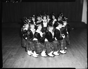 Group of Young Women in Kilts in Oklahoma City, Oklahoma