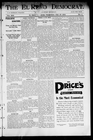 Primary view of object titled 'The El Reno Democrat. (El Reno, Okla. Terr.), Vol. 8, No. 5, Ed. 1 Thursday, February 27, 1902'.