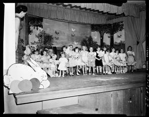 Primary view of object titled 'Group of Women and Young Children on a Stage in Oklahoma City, Oklahoma'.