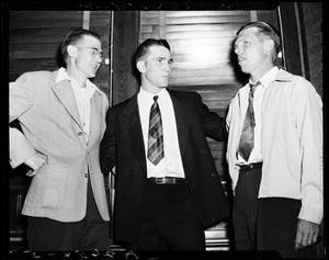 Three Men Posed for a Photo
