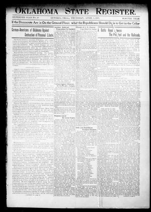 Oklahoma State Register. (Guthrie, Okla.), Vol. 16, No. 10, Ed. 1 Thursday, April 4, 1907