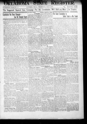 Oklahoma State Register. (Guthrie, Okla.), Vol. 16, No. 15, Ed. 1 Thursday, May 9, 1907
