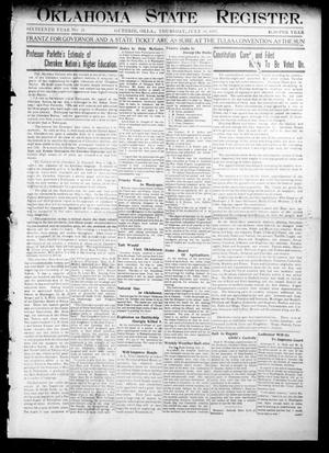 Oklahoma State Register. (Guthrie, Okla.), Vol. 16, No. 25, Ed. 1 Thursday, July 18, 1907