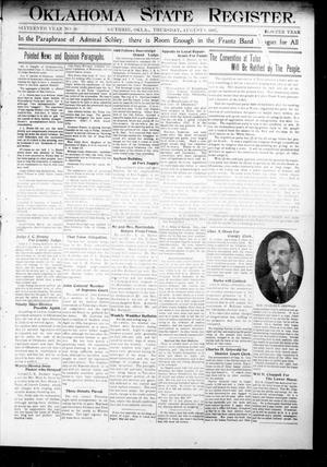 Oklahoma State Register. (Guthrie, Okla.), Vol. 16, No. 28, Ed. 1 Thursday, August 8, 1907