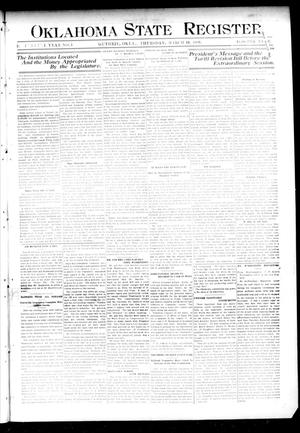 Oklahoma State Register. (Guthrie, Okla.), Vol. 18, No. 1, Ed. 1 Thursday, March 18, 1909