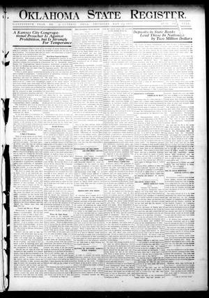 Oklahoma State Register. (Guthrie, Okla.), Vol. 18, No. 12, Ed. 1 Thursday, May 27, 1909