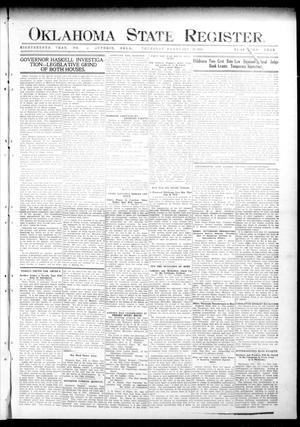 Oklahoma State Register. (Guthrie, Okla.), Vol. 18, No. 47, Ed. 1 Thursday, February 10, 1910