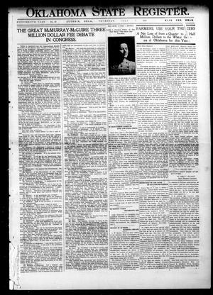 Oklahoma State Register. (Guthrie, Okla.), Vol. 19, No. 13, Ed. 1 Thursday, July 7, 1910