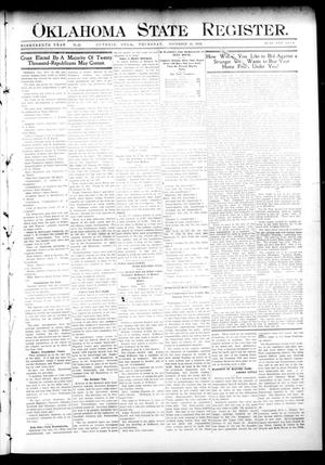 Oklahoma State Register. (Guthrie, Okla.), Vol. 19, No. 31, Ed. 1 Thursday, November 10, 1910