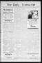 Thumbnail image of item number 1 in: 'The Daily Transcript  (Norman, Okla.), Vol. 3, No. 28, Ed. 1 Saturday, July 10, 1915'.