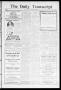 Thumbnail image of item number 1 in: 'The Daily Transcript  (Norman, Okla.), Vol. 3, No. 90, Ed. 1 Wednesday, October 6, 1915'.