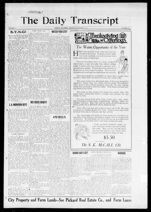 The Daily Transcript  (Norman, Okla.), Vol. 5, No. 142, Ed. 1 Thursday, November 22, 1917
