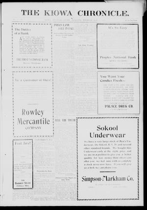 The Kiowa Chronicle. (Kiowa, Okla.), Vol. 11, No. 8, Ed. 1 Thursday, July 27, 1916