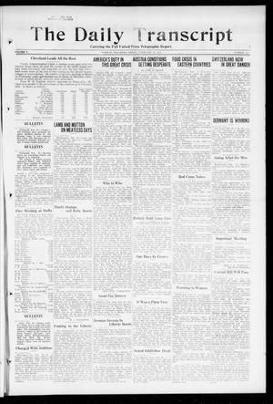 The Daily Transcript  (Norman, Okla.), Vol. 5, No. 220, Ed. 1 Friday, February 22, 1918