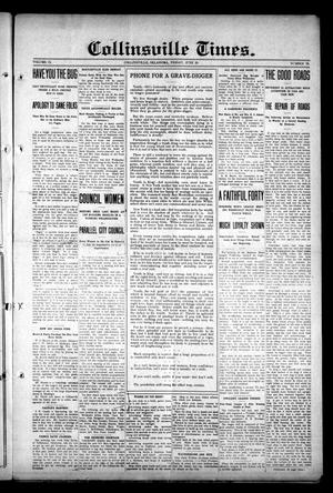 Primary view of object titled 'Collinsville Times. (Collinsville, Okla.), Vol. 9, No. 76, Ed. 1 Friday, June 20, 1913'.