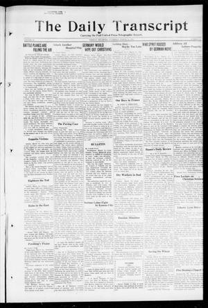 Primary view of object titled 'The Daily Transcript  (Norman, Okla.), Vol. 6, No. 12, Ed. 1 Thursday, March 14, 1918'.