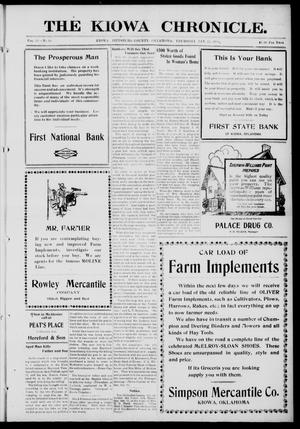 The Kiowa Chronicle. (Kiowa, Okla.), Vol. 12, No. 33, Ed. 1 Thursday, January 17, 1918