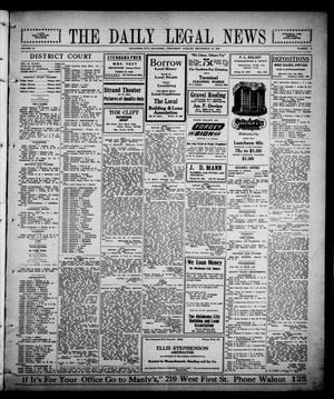 The Daily Legal News (Oklahoma City, Okla.), Vol. 13, No. 10, Ed. 1 Wednesday, September 13, 1916