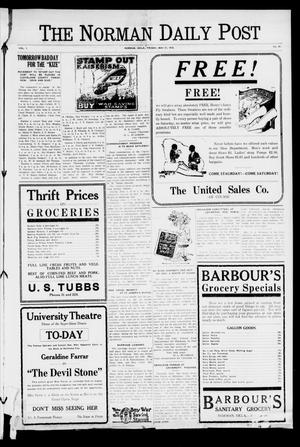The Norman Daily Post. (Norman, Okla.), Vol. 1, No. 59, Ed. 1 Friday, May 31, 1918