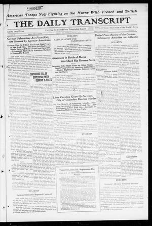 The Daily Transcript  (Norman, Okla.), Vol. 6, No. 61, Ed. 1 Tuesday, June 4, 1918