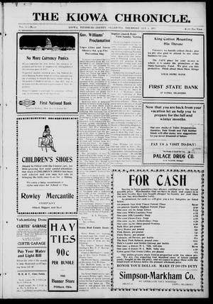 The Kiowa Chronicle. (Kiowa, Okla.), Vol. 12, No. 18, Ed. 1 Thursday, October 4, 1917