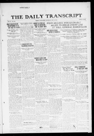 The Daily Transcript  (Norman, Okla.), Vol. 6, No. 122, Ed. 1 Thursday, August 15, 1918