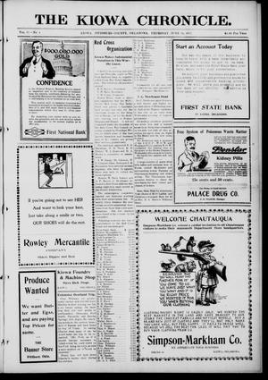 The Kiowa Chronicle. (Kiowa, Okla.), Vol. 12, No. 4, Ed. 1 Thursday, June 28, 1917