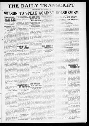The Daily Transcript  (Norman, Okla.), Vol. 6, No. 206, Ed. 1 Friday, November 22, 1918