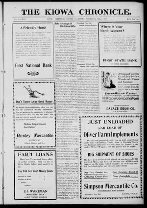 The Kiowa Chronicle. (Kiowa, Okla.), Vol. 12, No. 36, Ed. 1 Thursday, February 7, 1918
