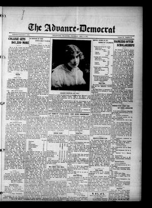 Primary view of object titled 'The Advance--Democrat (Stillwater, Okla.), Vol. 23, No. 29, Ed. 1 Thursday, March 18, 1915'.