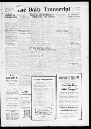 Primary view of object titled 'The Daily Transcript  (Norman, Okla.), Vol. 7, No. 236, Ed. 1 Tuesday, January 6, 1920'.