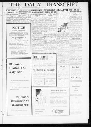 The Daily Transcript  (Norman, Okla.), Vol. 8, No. 45, Ed. 1 Sunday, June 13, 1920