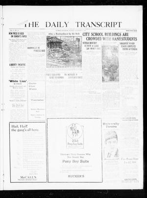 Primary view of object titled 'The Daily Transcript  (Norman, Okla.), Vol. 8, No. 122, Ed. 1 Monday, September 13, 1920'.