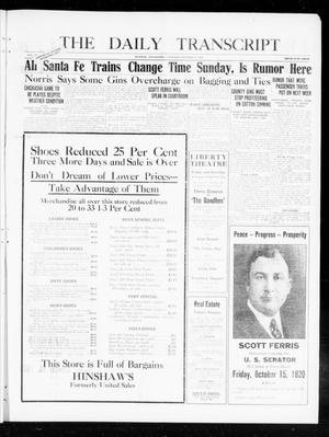 The Daily Transcript  (Norman, Okla.), Vol. 8, No. 149, Ed. 1 Thursday, October 14, 1920