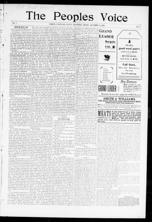 The Peoples Voice (Norman, Okla.), Vol. 7, No. 10, Ed. 1 Friday, September 30, 1898