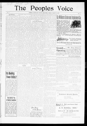 The Peoples Voice (Norman, Okla.), Vol. 7, No. 35, Ed. 1 Friday, March 24, 1899