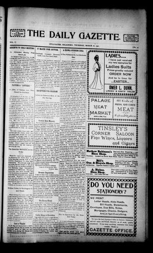 The Daily Gazette. (Stillwater, Okla.), Vol. 1, No. 45, Ed. 1 Thursday, March 28, 1901