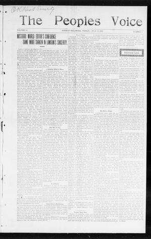 The Peoples Voice (Norman, Okla.), Vol. 14, No. 3, Ed. 1 Friday, July 28, 1905