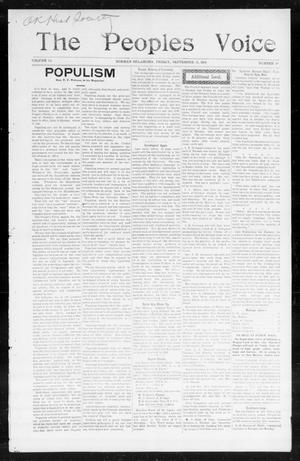 The Peoples Voice (Norman, Okla.), Vol. 14, No. 10, Ed. 1 Friday, September 15, 1905