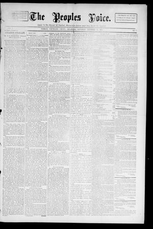 Primary view of object titled 'The Peoples Voice. (Norman, Okla.), Vol. 3, No. 22, Ed. 1 Saturday, December 29, 1894'.