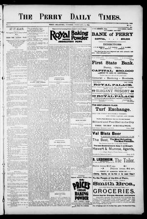 The Perry Daily Times. (Perry, Okla.), Vol. 2, No. 121, Ed. 1 Tuesday, February 12, 1895