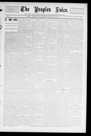 Primary view of object titled 'The Peoples Voice. (Norman, Okla.), Vol. 3, No. 52, Ed. 1 Friday, July 26, 1895'.