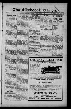 The Hitchcock Clarion. (Hitchcock, Okla.), Vol. 10, No. 29, Ed. 1 Thursday, October 4, 1917
