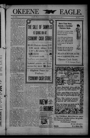 Primary view of object titled 'Okeene Eagle. (Okeene, Okla.), Vol. 21, No. 40, Ed. 1 Thursday, July 8, 1915'.