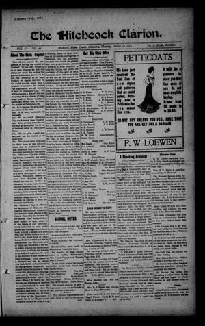 The Hitchcock Clarion. (Hitchcock, Okla.), Vol. 5, No. 30, Ed. 1 Thursday, October 10, 1912