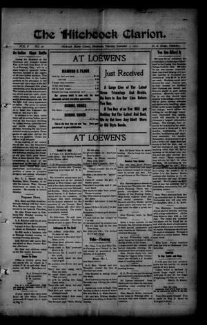 The Hitchcock Clarion. (Hitchcock, Okla.), Vol. 5, No. 25, Ed. 1 Thursday, September 5, 1912