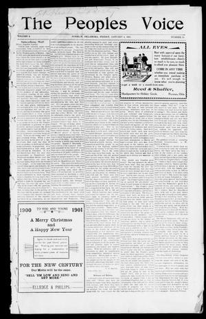 The Peoples Voice (Norman, Okla.), Vol. 9, No. 24, Ed. 1 Friday, January 4, 1901