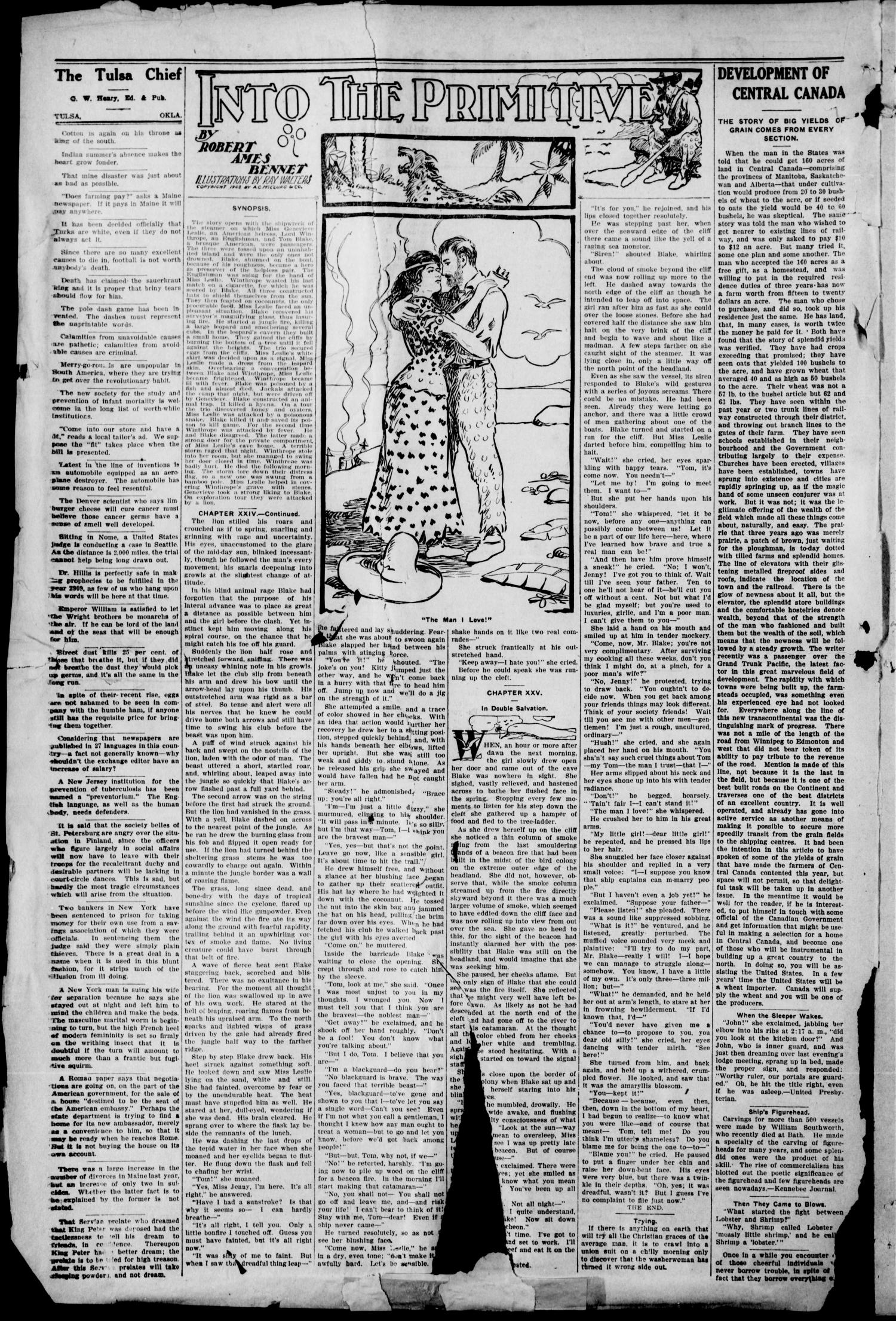 The Tulsa Chief. (Tulsa, Okla.), Vol. 19, No. 43, Ed. 1 Tuesday, January 4, 1910
                                                
                                                    [Sequence #]: 2 of 8
                                                