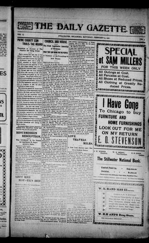 The Daily Gazette. (Stillwater, Okla.), Vol. 1, No. 5, Ed. 1 Saturday, February 9, 1901