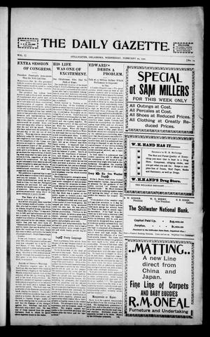 The Daily Gazette. (Stillwater, Okla.), Vol. 1, No. 14, Ed. 1 Wednesday, February 20, 1901